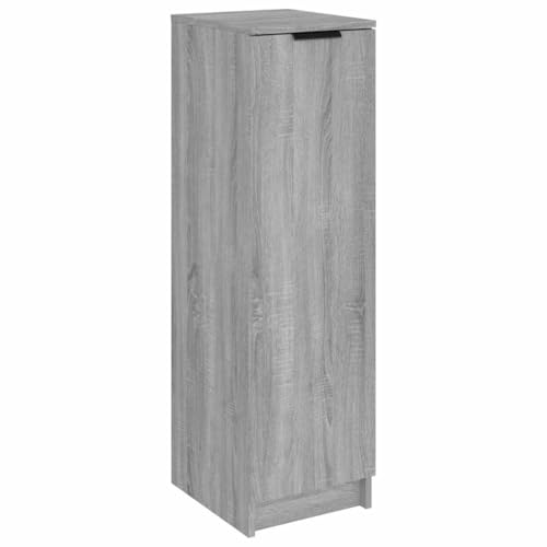 vidaXL Zapatero de Madera contrachapada Gris Sonoma 30x35x100 cm