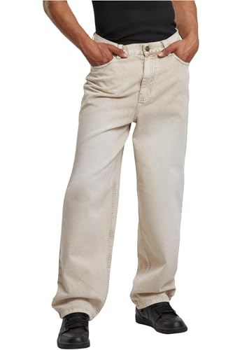 Urban Classics Herren Jeans Weiß, schmutzig, gewaschen, 38