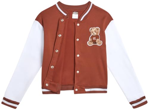 Image of Angel Face Girls Sweatpants Set - 2 Piece Soft Fleece Varsity Jacket and Sweatpants for Girls Sweatsuit Activewear Set