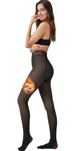 Thermo Strumpfhosen Damen Mit Fleece-Futter - Wärmende Leggings Für Den Winter