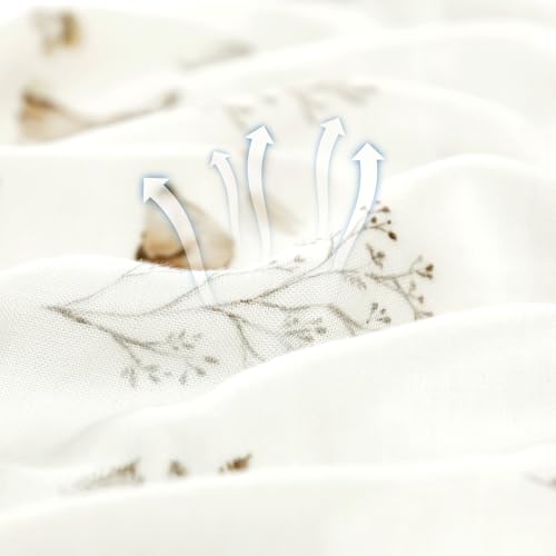 Image of GRSSDER Cotton Muslin Quilt Blanket - Silky Soft and Breathable Baby Blanket Quilt, Oversized Muslin Blankets for Newborns, Toddlers & Kids, 6 Layers Reversible Design for All Seasons, 47 inch x 47 inch