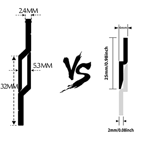 Datools TT172 French Cleat Hanger 17 Inch Heavy Duty- 2 Pack - Picture, Mirror, Whiteboard, Cabinet, Shelf, Pallet Or Panel Interlocking Wall Mounting Bracket thumb #4