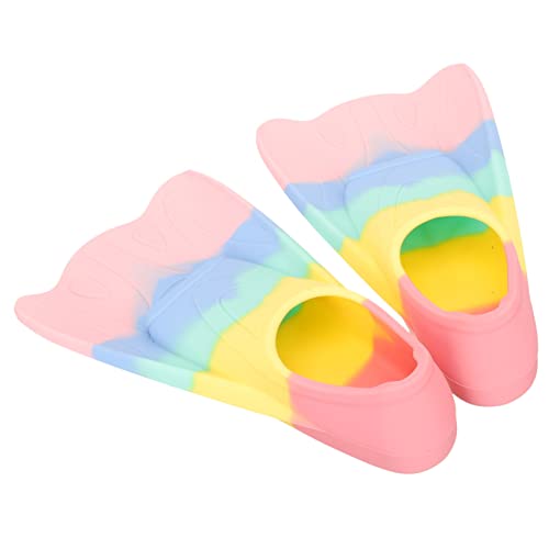 Gogogmee 1Pair for Diving Training Lightweight Silicone Flippers for Snorkeling Comfortable Fit for Beach Pool Use for Young Swimmers