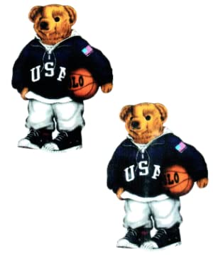 CHIMES 2pc Printed Cartoon Mouse with Ball Sew on Patches Combo for Clothes Jackets Pants Jeans Bags Boutique Multicolour Different Embroidery Stitching Patches.Blue (Cartoon Mouse with Ball Blue)