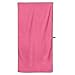 Flow Hydro Sport Towel - Microfiber Quick Dry Swimming Towels for Swim, Pool, Triathlon, and Other Water Sports in Medium, Large, Extra Large, and Hooded Sizes (Pink, Large (60