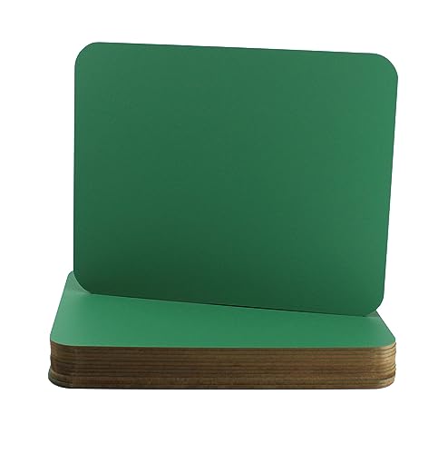 Pizarras verdes de madera 9.5 x 12 pack de 12 con acabado resistente para uso continuo