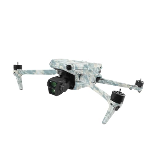 Image of MightySkins Carbon Fiber Skin Compatible with DJI Air 3 - Blue Seashells | Protective, Durable Textured Carbon Fiber Finish | Easy to Apply