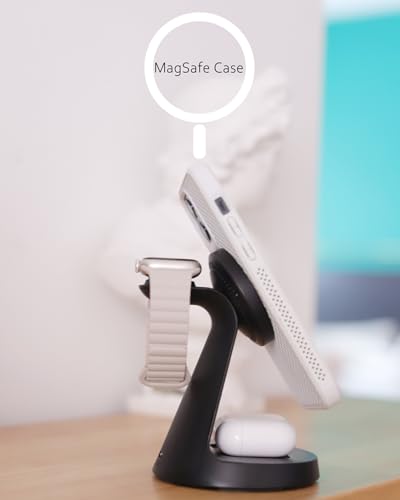 Image of Wireless Charger,3 in 1 Charging Station,15W Phone Charger Stand