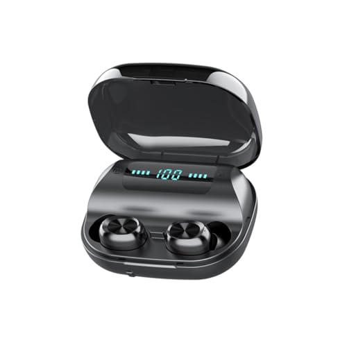 LIGIGWASH Auriculares Inalámbricos con Pantalla LED Resistencia al Agua Reducción de Ruido Control Táctil y Estuche de Carga Portátil para Uso Exterior