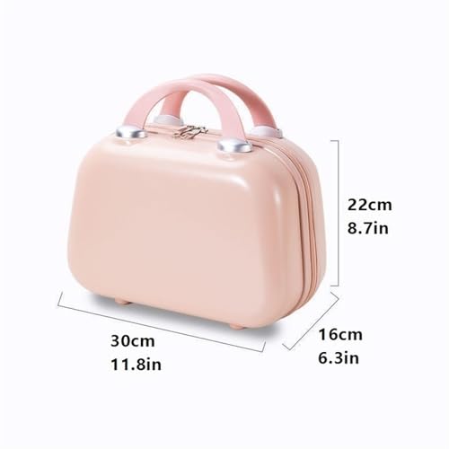 Luggage Sets Solid Color Small Portable Silent Universal Wheel Carry On Trolley Case Travel Suitcase Password Box Suitcase(Green,18IN_NO HADBAG)3