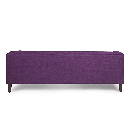 Image of Wakefit Sofa Set | 3 Year Warranty | Sofa 3 Seater, 3 Seater Sofa for Living Room, Wooden Sofa Set, Couch Sofa for Living Room - Miami(Tahoe : Grape Purple)