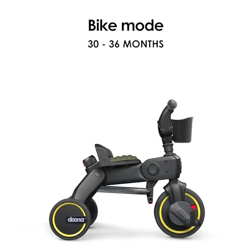 image for Doona Liki Trike S3, Desert Green - 5-in-1 Compact, Foldable Tricycle 
