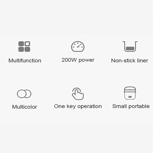 1.2L Pink Mini Rice Cooker for 1 People - Multifunction Small Kitchen Cooker & Steamer for Apartment Living - Reliable and Convenient - Image 5