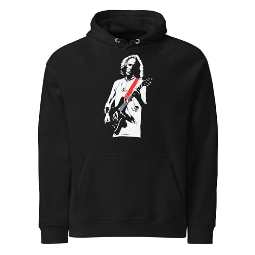 VINY WOODY Rock Transgresivo Sudadera con Capucha Negra Robe Iniesta, Unisex Adulto, Algodón y Poliéster, Tema Musical Español (FR/ES, Letras, S, Regular, Regular, Negro)