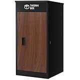 【複数投函可能/大容量 130L】 PYKES PEAK 宅配ボックス 屋外 宅配BOX 宅配 置き配 防水 戸建て用 大型 組み立て不要 案内ステッカー付き おしゃれ 盗難防止 両開扉 簡単設置 ポスト 郵便受け ディープウッド