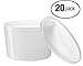 [20 Count 64 Oz Combo] Basix Round Clear Food Storage Deli Container With Lids, Perfect For Meal Prep Soup, Ice Cream, Freezer, Dishwasher And Microwave Safe