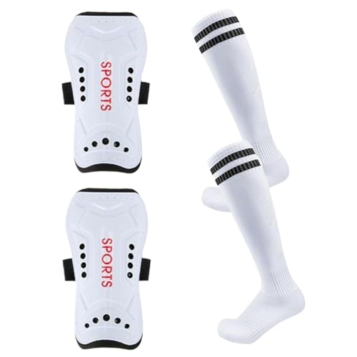 Shin Guards Fútbol Juvenil Shin Guards - Espinilleras transpirables y cómodas con calcetines | Mangas de fútbol Equipo de protección para adultos, niños y niñas