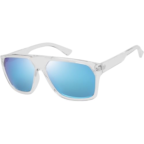 Image of The Fresh Large Oversized Fashion Square Flat Top Sunglasses - Exquisite Packaging