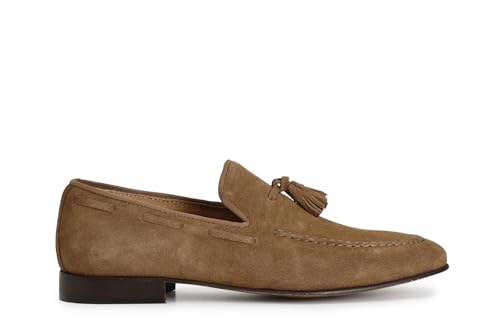 Mocassin en cuir daim marron pour homme idéal pour vos soirées d'été et réunions chic