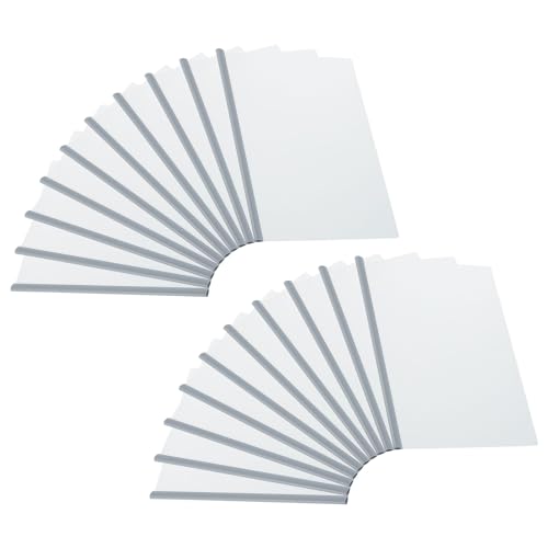 PATIKIL Capas de relatório transparentes com barras deslizantes, 20 peças de capa de currículo com a