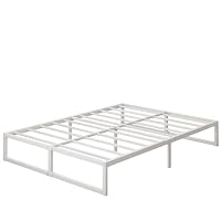 Yicensen Metallbett 120x190 cm Doppelbett mit Stahllattenstütze, 30cm Hoch – Ansicht 8