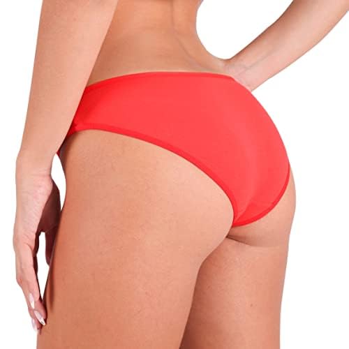 Dice Womens Solid Bikini Underwear, Multi Color, M