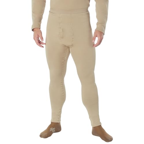 Rothco ECWCS Gen III Mid-Weight Underwear Bottoms (Level II) - Dominate The Elements, Desert Sand - L