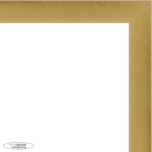 Miniatura 2 de Poster Palooza 11.5x17 Contemporary Gold Complete Wood Picture Frame with UV Acrylic Plexiglass, Foam Board Backing & Hardware Included