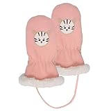 Ces moufles sont reliées par un cordon pour éviter de les perdre.