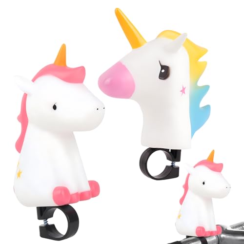 Yeemeen 2pcs Fahrradhupe Kinder Fahrrad Klingel,Einhorn Fahrrad Lustige...