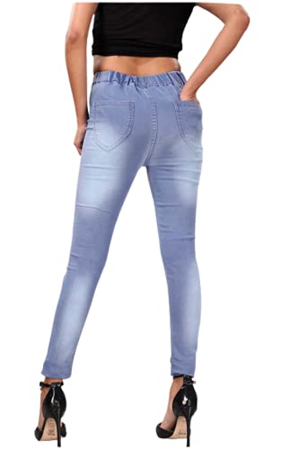Image of Black Denim Fix Elastic Women Denim Jegging