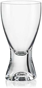 Bohemia Cristal Samba Wine Tumbler 6 Pieces in A Gift Box, Capacity-200 Mililiter, One Size