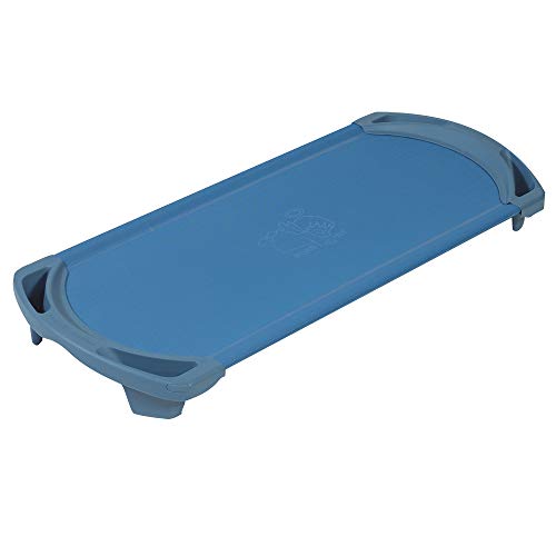 Image of Angeles Sleeping Cot Daycare Essentials, Ocean Blue, Standard, Single | Fully Assembled Toddler Cot, Breatheable Sof-Tex Mesh & Durable Steel Frame, Stackable Cots for Preschools and Daycares