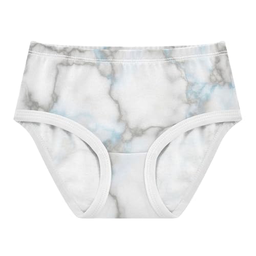 Pattern Girls Underwear Toddlers 2t Cotton Panties Little Girl White Marble Grey Blue Vein Briefs Girls Undies