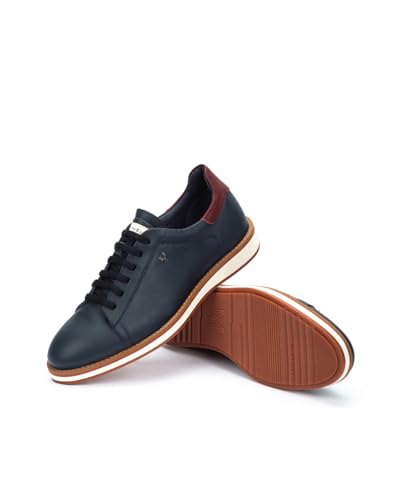 Martinelli Para Hombre. 1530-2527B1 Zapatillas De Piel Brody Marino (43), Plano, Cordones, Casual - 5