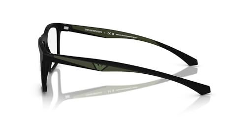 Emporio Armani Men's Ea4235 with Sun Clip-ons Square Prescription Eyewear Frames3