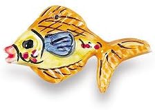 Hand Painted Amalfi Fish From Italy