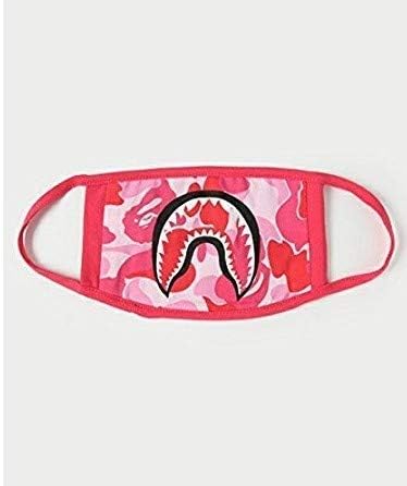 Asremit Fashion Bathing ape Bape Shark black mask camouflage mouth-muffle Bape cover (H)