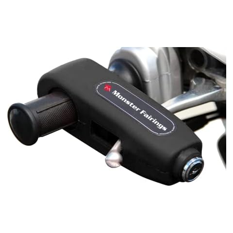 Monster Fairings BLACK Motorcycle Locks Heavy Duty Anti Theft- Motorcycle Brake Lock- Scooter Locks Anti Theft, Bike Handlebar Lock for Motorcycle Security Cover