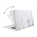 MOSISO Compatible with MacBook Air 11 inch Case (Models: A1370 & A1465), Plastic Pattern Hard Shell Case & Keyboard Cover Skin & Screen Protector, White Marble