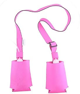 Shower Pockets Drain Bulb Holder for Mastectomy Surgery (Pink)
