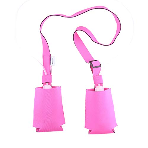 Bolsillos de ducha portalámparas para cirugía de mastectomía, Rosado Cover