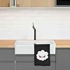 Azeeda 'Angry Cloud' Black Cotton Tea Towel/Dish Cloth (TW00085124) #3