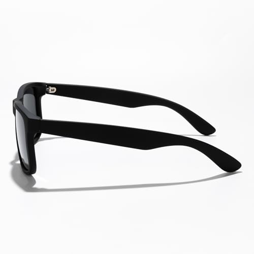 Sunglasses Men Polarized Sun glasses for Mens Womens Classic Matte Black Frame UV Protection3