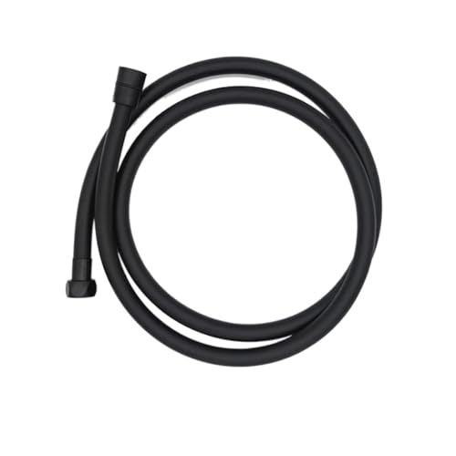 Manguera de ducha flexible anti-torsión de PVC negro para solucionar fugas en el baño 2
