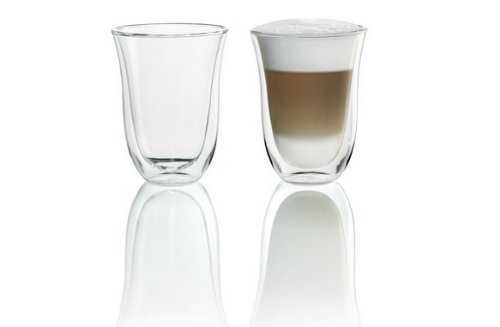 De'Longhi 5513214611Isolierte Latte Macchiato-Glas 2er Set