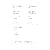 Call me, I want your love