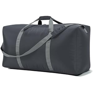 105L Extra Large Duffel Bag 32.5 inch Lightweight Luggage for Travel-Grey