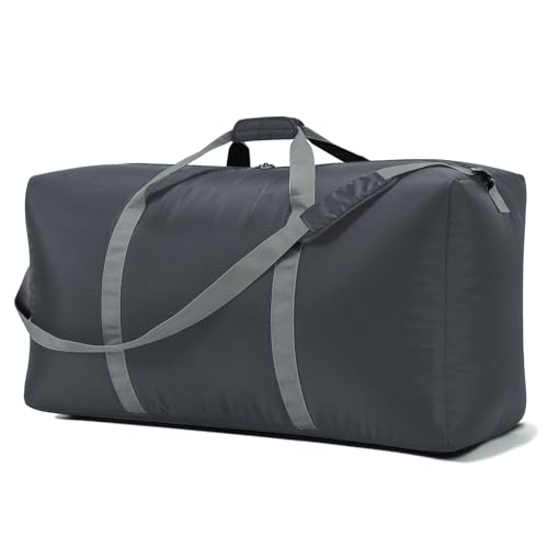 105L Extra Large Duffel Bag 32.5 inch Lightweight Luggage for Travel-Grey