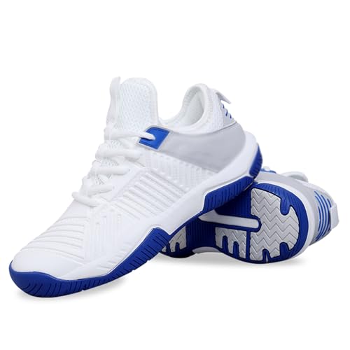 RJPzidK Men Women Indoor Court Shoe Fencing Competition Training Boots Competition Sport Fighting Shoes Wear-resistant Competitive Shoe(White,31#)
